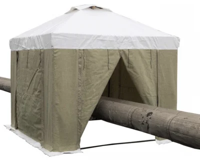 Палатка сварщика 2,5×2,5 м (ПВХ + брезент)