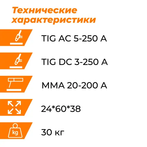 PowerTig 255 EXT Everlast Установка аргонодуговой сварки 3EV255P