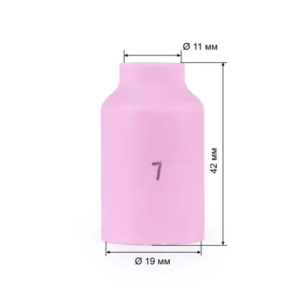 Varteg Сопло керам. 11,0мм №7 газ.линза (701.0423/ТС0034, 42мм, пр-во FoxWeld/КНР)