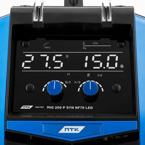 Сварочный полуавтомат ПТК МАСТЕР MIG 200 ПУЛЬС SYN NF79 LED Сварочный полуавтомат ПТК МАСТЕР MIG 200 ПУЛЬС SYN NF79 LED