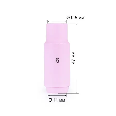 FoxWeld Cопло керам. 9,5мм №6 (701.0109/TC0004, пр-во FoxWeld/КНР)