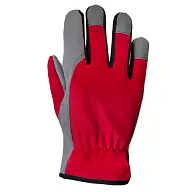 Утепленные рабочие перчатки из трикотажа и PU кожи JLE625, XL