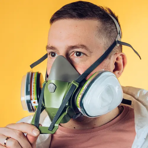 Полумаска с системой быстрого сброса (без фильтров) 8500, S