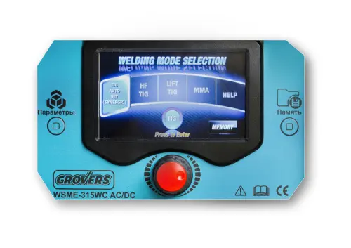 Сварочный инвертор GROVERS WSME315 WC AC/DC Pulse (LCD)