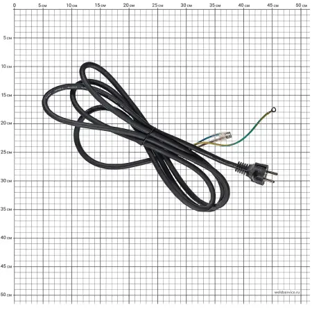 Кабель силовой с вилкой H07RN-F3*2.5mm2(2.2m)