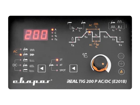 Аргонодуговой сварочный аппарат REAL TIG 200 P AC/DC BLACK (E201B)