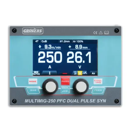Сварочный полуавтомат GROVERS MULTIMIG-250 LCD PFC DUAL PULSE SYN