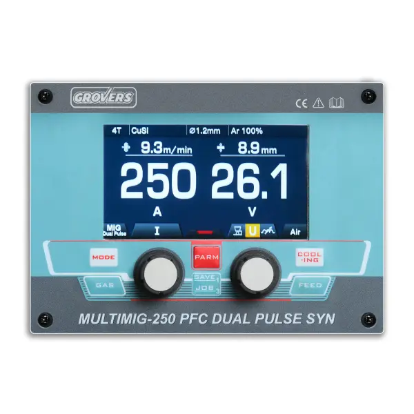 Сварочный полуавтомат GROVERS MULTIMIG-250 LCD PFC DUAL PULSE SYN