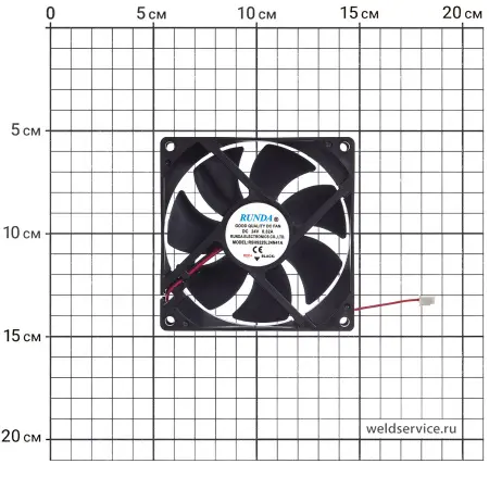 Вентилятор 24В, 92х92х25мм (Z214)
