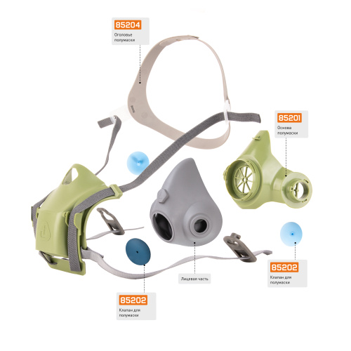 Клапаны для полумаски Jeta Safety 8500 85202