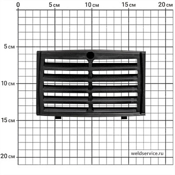 Решетка на переднюю панель CUT45(L207)