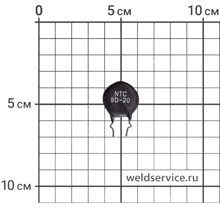 Терморезистор 80D-20 (20 Ом)